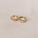 Lilio Jewellery Shahla Gold Baguette Huggie Earrings | Koop.co.nz