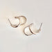 Lilio Jewellery Double Loop Silver Earrings | Koop.co.nz