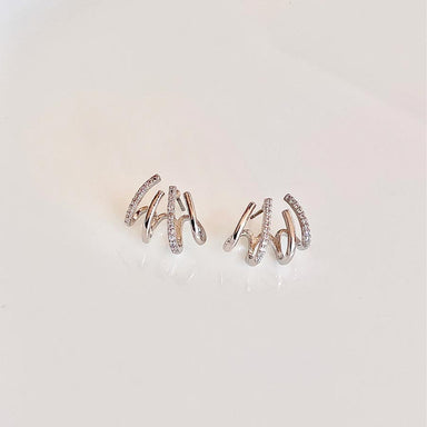 Lilio Jewellery Livia Multi Loop Silver Earrings | Koop.co.nz