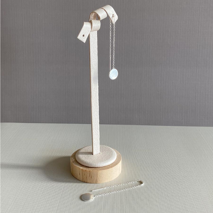 Lilio Jewellery Silver Dot Thread Earrings | Koop.co.nz
