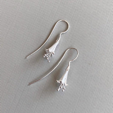 Lilio Jewellery Thea Silver Bloom Drop Earrings | Koop.co.nz