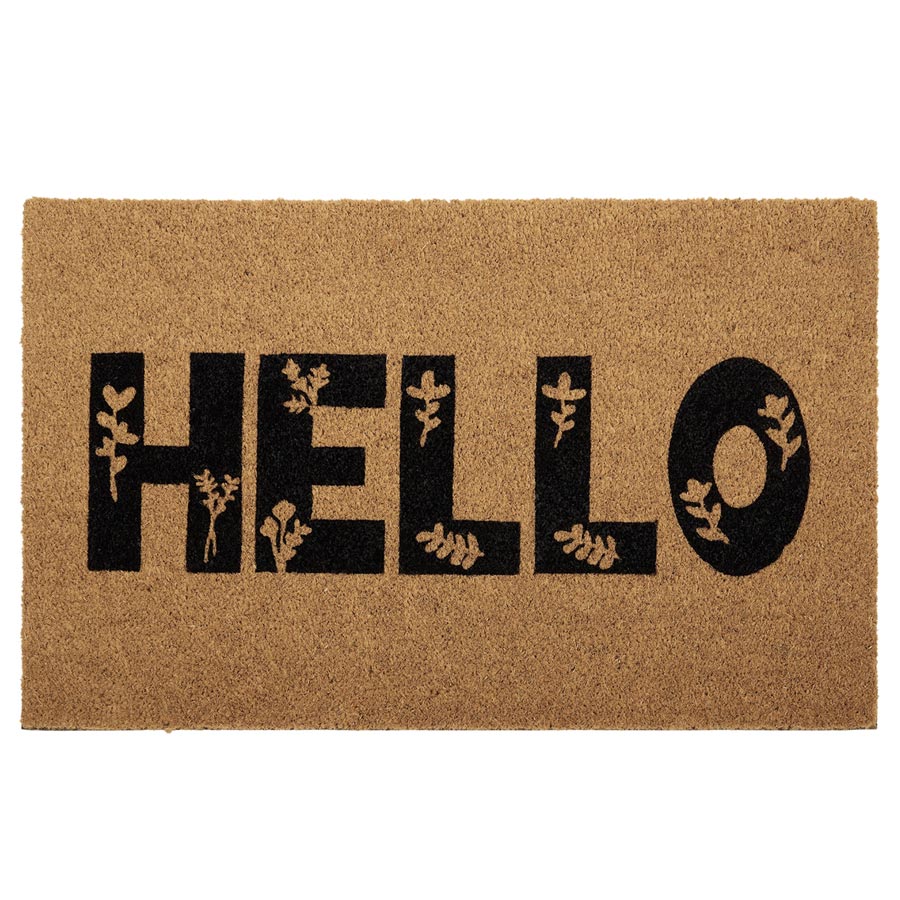 Floral Hello Doormat