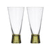 Assemble Canal Flute Glasses (2pc) - Olive | Koop.co.nz