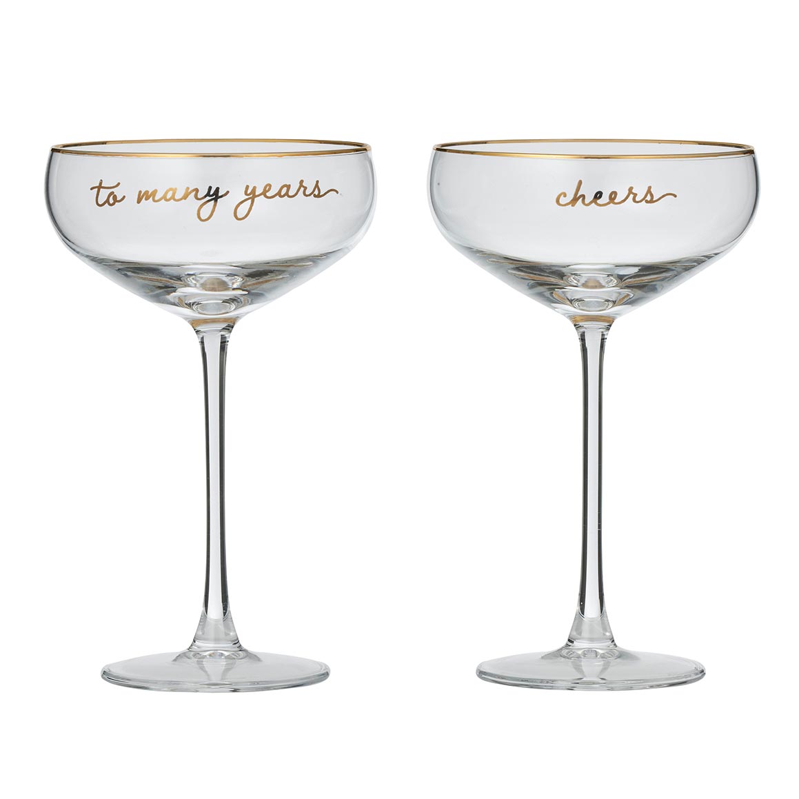 Cheers Coupe Glasses (2pc)