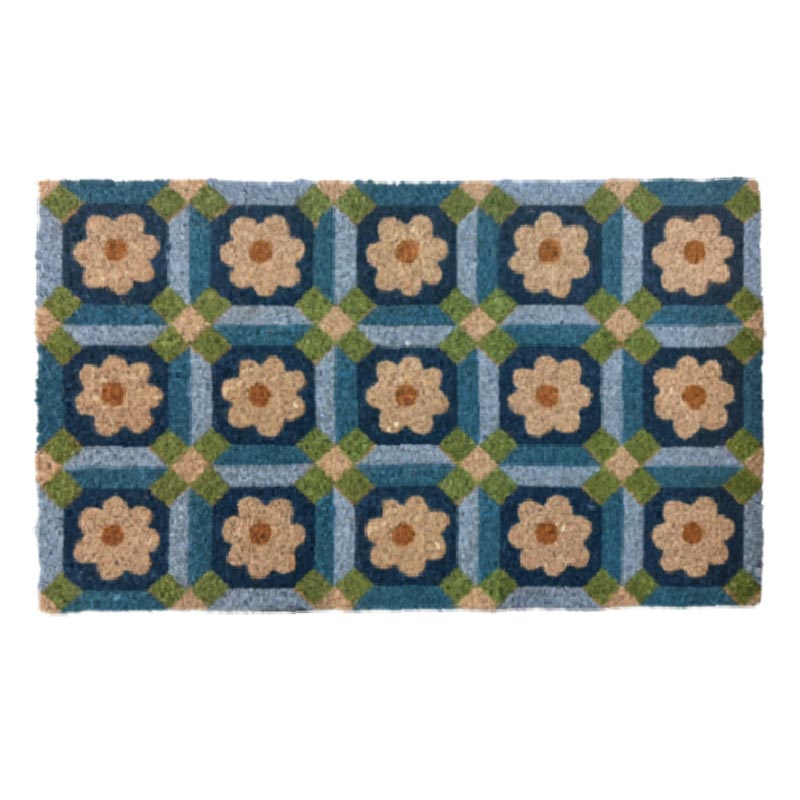 HRB Homeware Mosaic Daisy Doormat (45x75cm) | Koop.co.nz