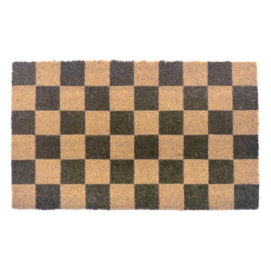 HRB Homeware Brown Checker Doormat | Koop.co.nz