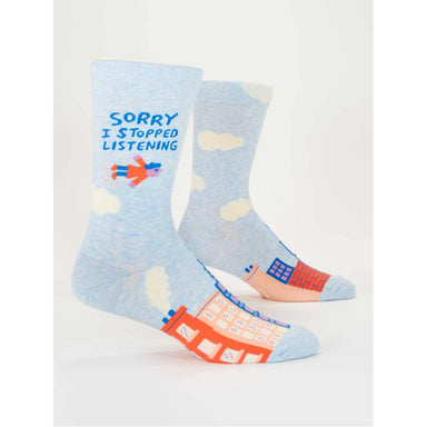 Blue Q Men's Socks - Sorry I Stopped Listening | Koop.co.nz