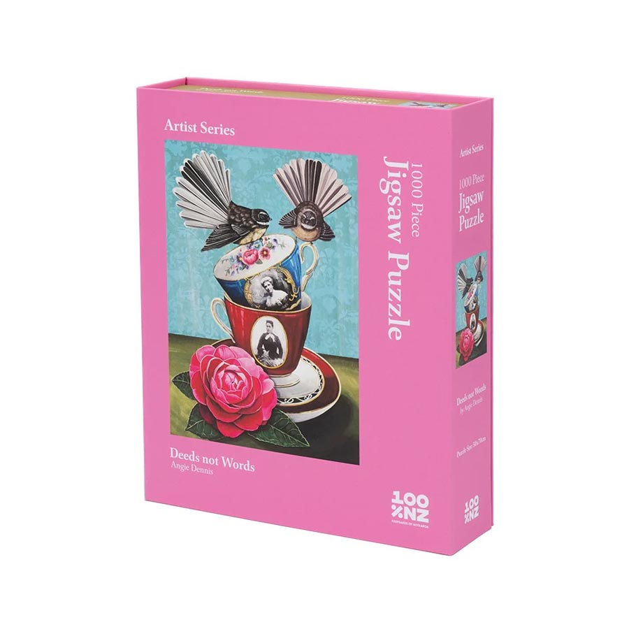 100% New Zealand Artist Series - Deeds Not Words Jigsaw Puzzle (1000pc) | Koop.co.nz