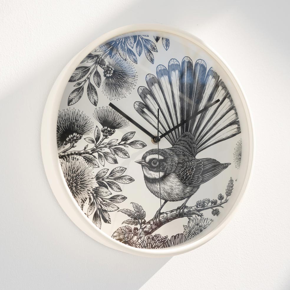 In Bloom Fantail Clock (32cm)