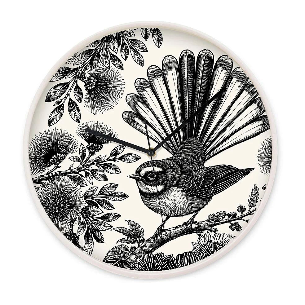 In Bloom Fantail Clock (32cm)