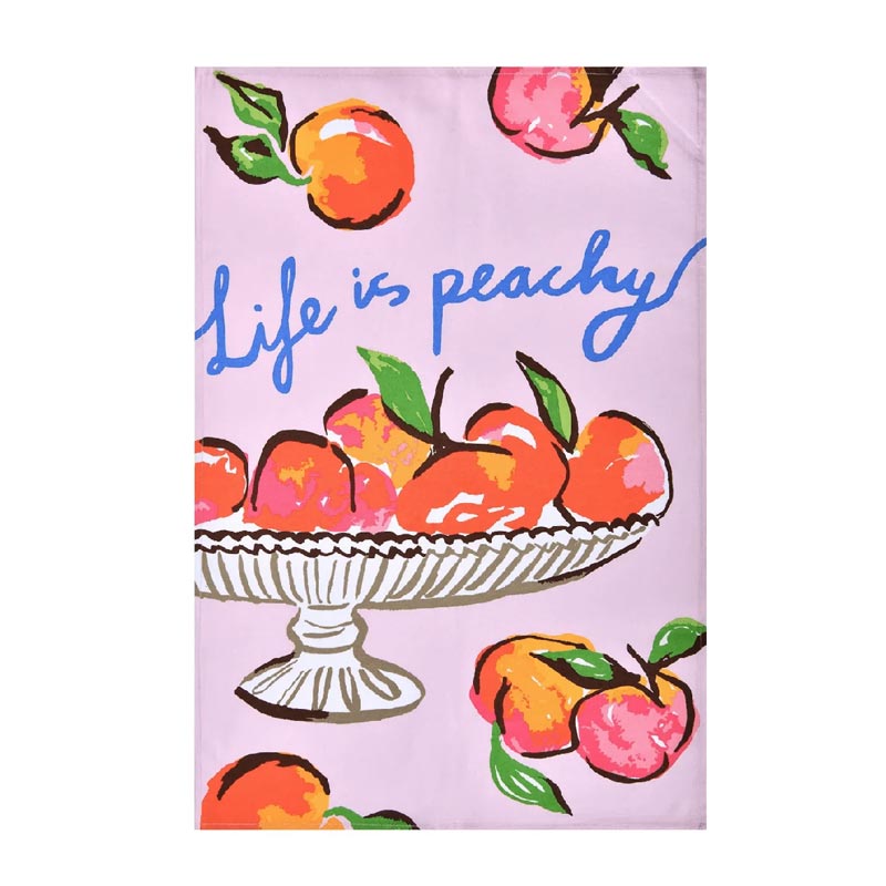 Ulster Weavers Summer Fruits Peach Tea Towel | Koop.co.nz