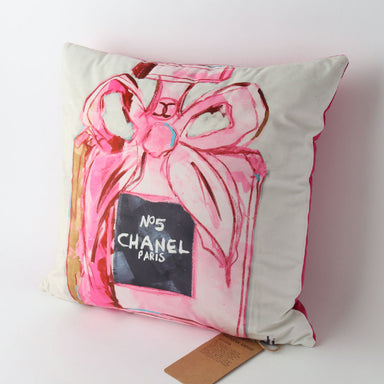 Le Forge Velvet Art Cushion - Chanel Pink (55cm) | Koop.co.nz