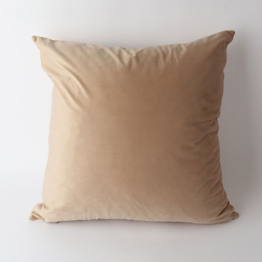 Velvet Art Cushion - Coco Black (55cm)
