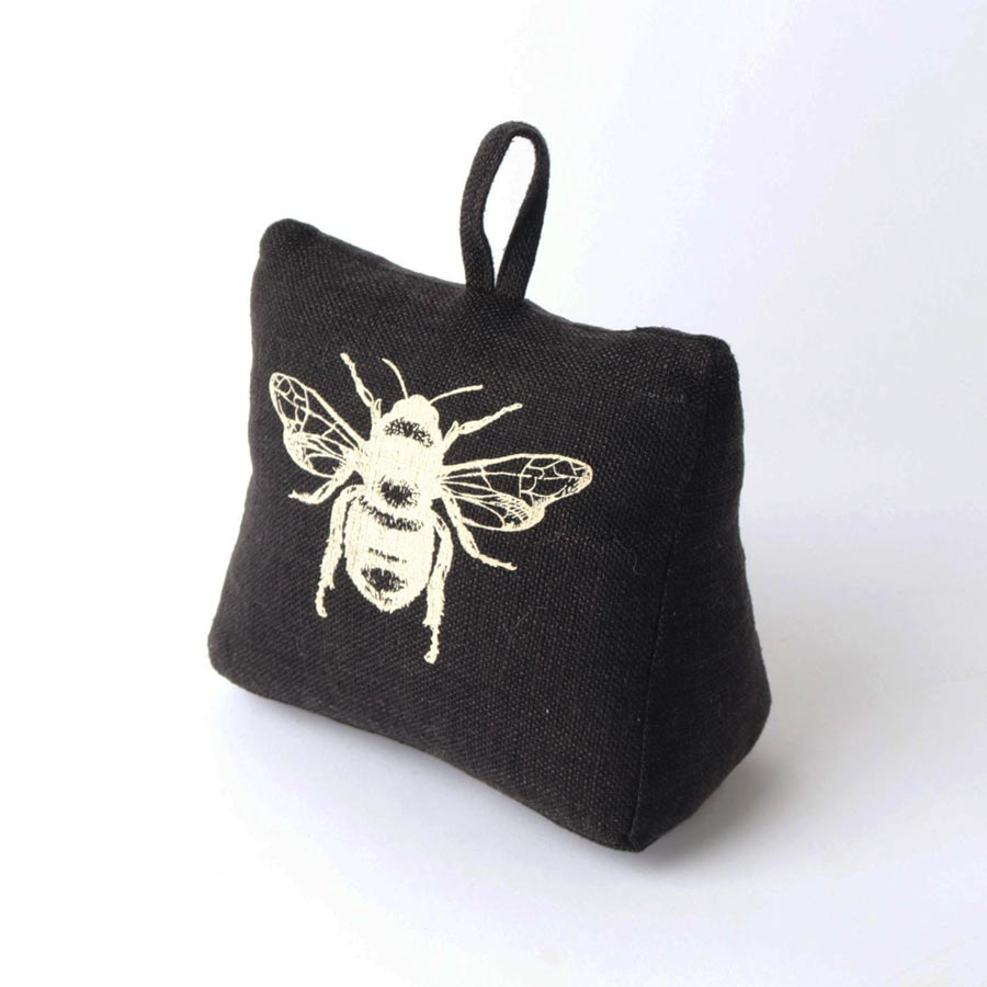 Bee Door Stop - Black