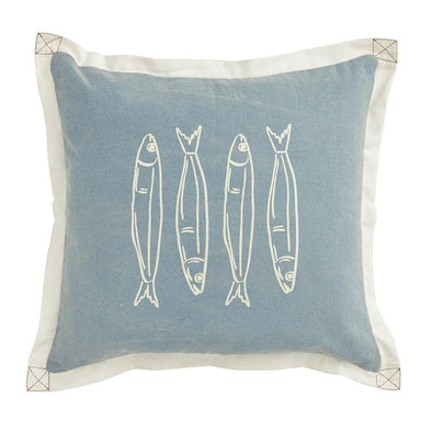 Coast To Coast Sardines Cotton Cushion (50cm) | Koop.co.nz