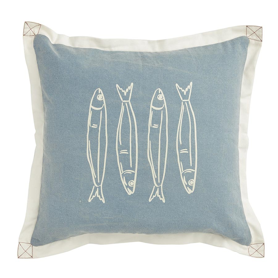 Sardines Cotton Cushion (50cm)