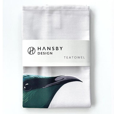Hansby Design NZ Tui Tea Towel | Koop.co.nz