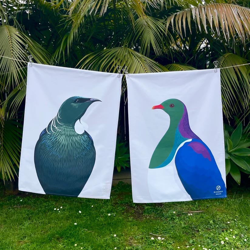 NZ Kereru Tea Towel
