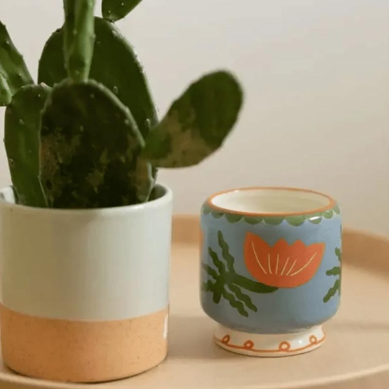 A Dopo Flower Ceramic Candle - Cactus Flower