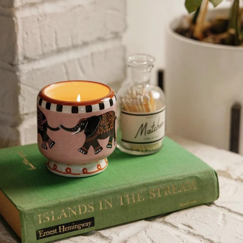 A Dopo Elephant Ceramic Candle - Tobacco Vanilla
