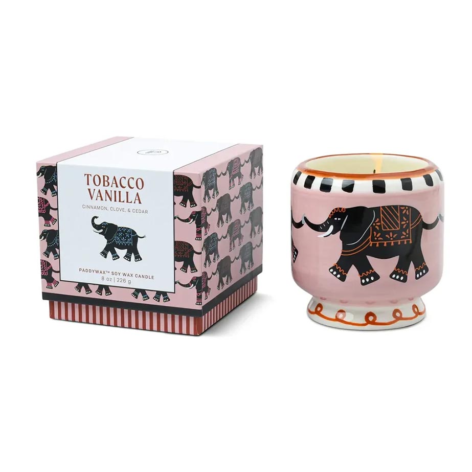 A Dopo Elephant Ceramic Candle - Tobacco Vanilla
