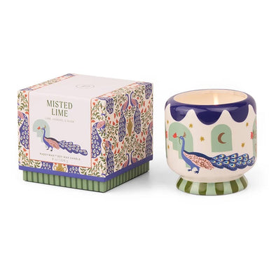 Paddywax A Dopo Peacock Ceramic Candle - Misted Lime | Koop.co.nz