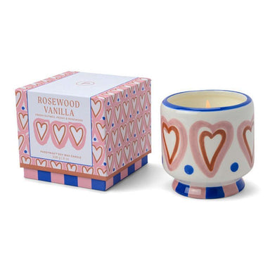 Paddywax A Dopo Hearts Ceramic Candle - Rosewood Vanilla | Koop.co.nz