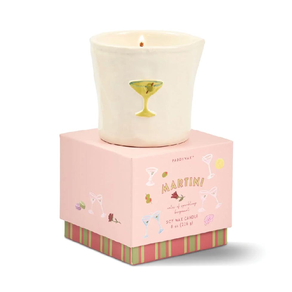 Bistro Ceramic Candle - Martini