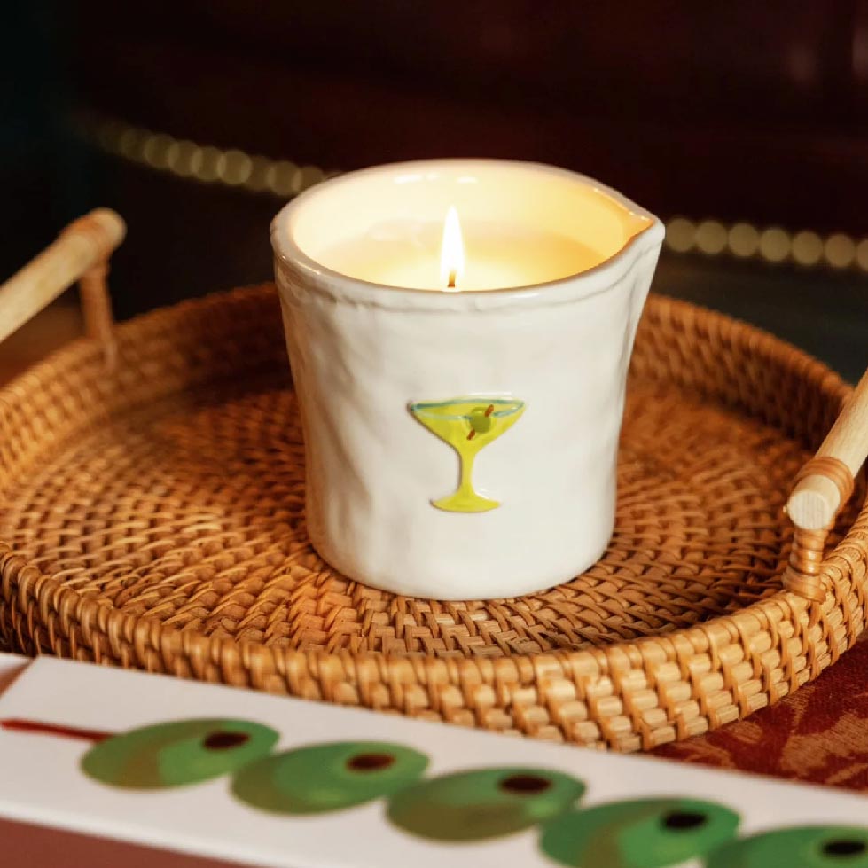 Bistro Ceramic Candle - Martini