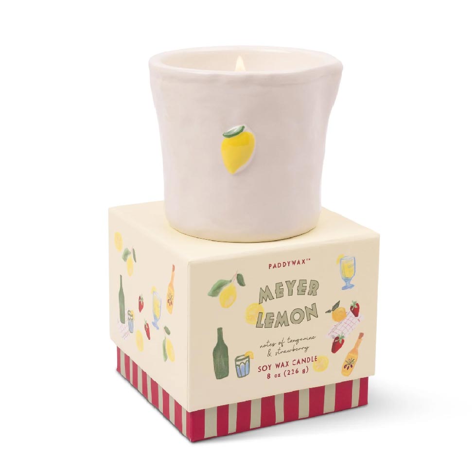 Bistro Ceramic Candle - Meyer Lemon