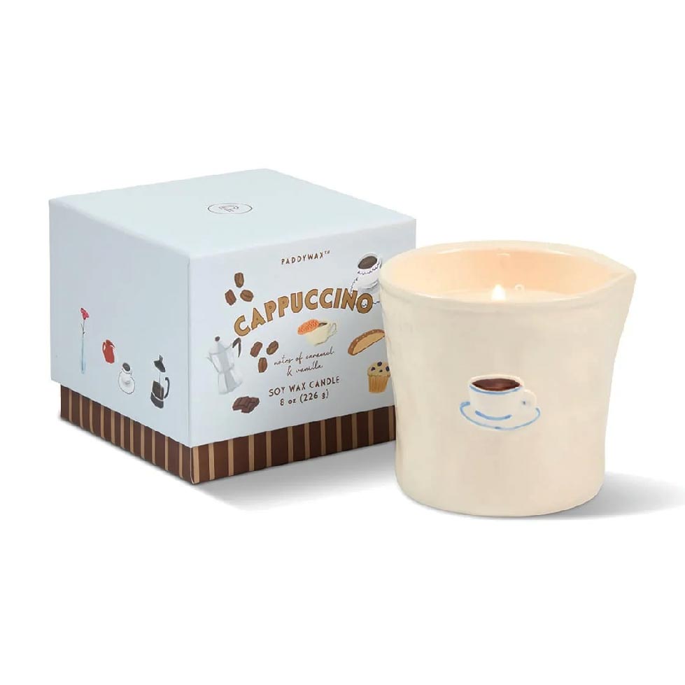 Bistro Ceramic Candle - Cappucino