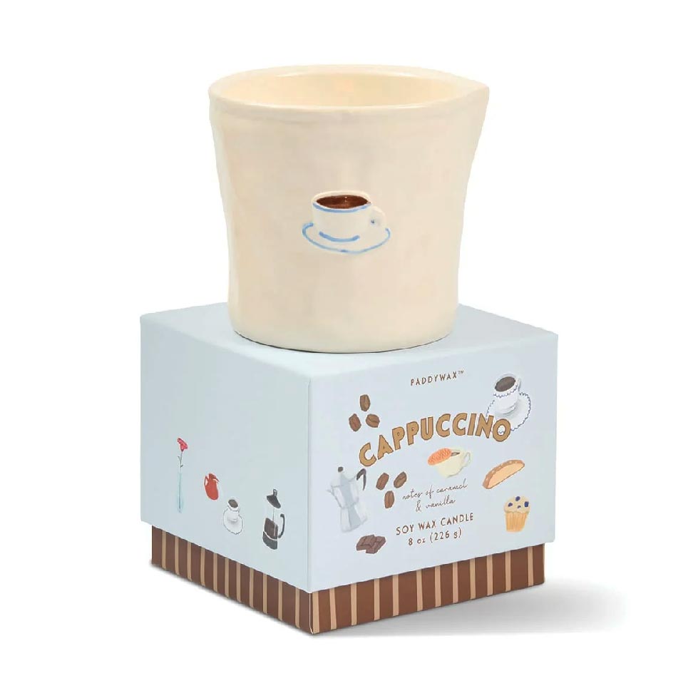 Bistro Ceramic Candle - Cappucino