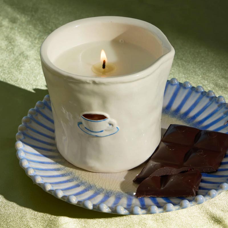 Bistro Ceramic Candle - Cappucino
