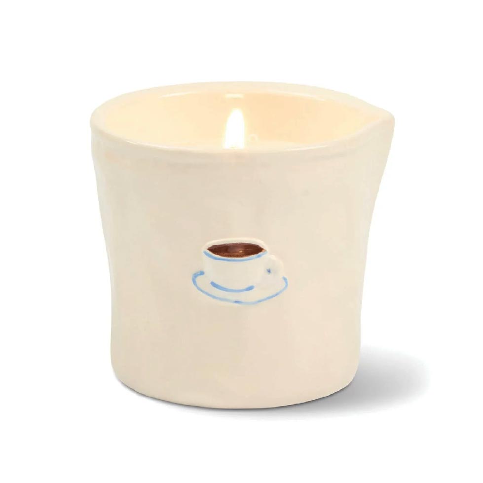 Bistro Ceramic Candle - Cappucino