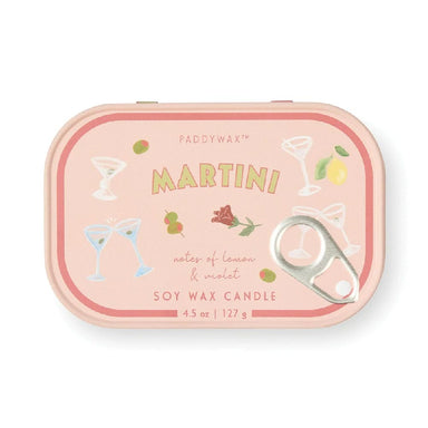 Paddywax Bistro Tin Candle - Martini | Koop.co.nz
