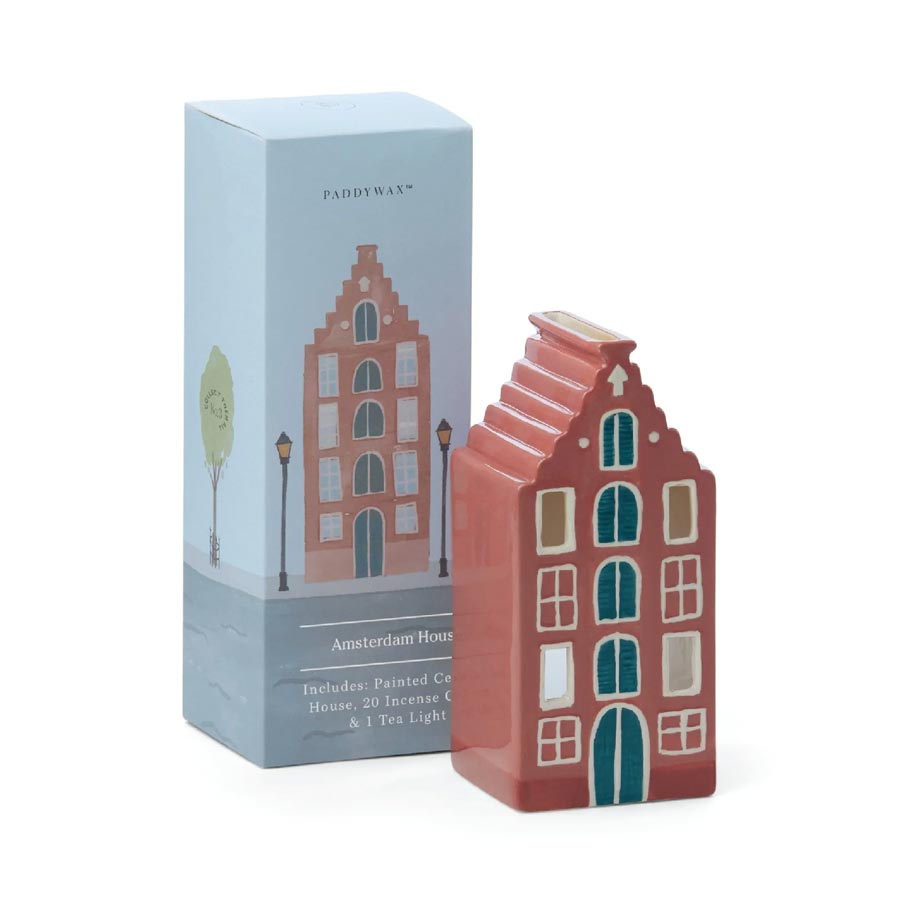 Paddywax Amsterdam House Incense Tealight Holder (20 Cones) | Koop.co.nz