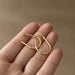 Lilio Jewellery Gold Textured Hoop Earrings | Koop.co.nz