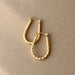 Lilio Jewellery Gold Textured Hoop Earrings | Koop.co.nz