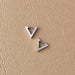 Lilio Jewellery Silver Triangle Hoop Earrings | Koop.co.nz