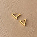 Lilio Jewellery Gold Triangle Hoop Earrings | Koop.co.nz