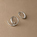 Lilio Jewellery Silver Spiral Hoop Stud Earrings | Koop.co.nz