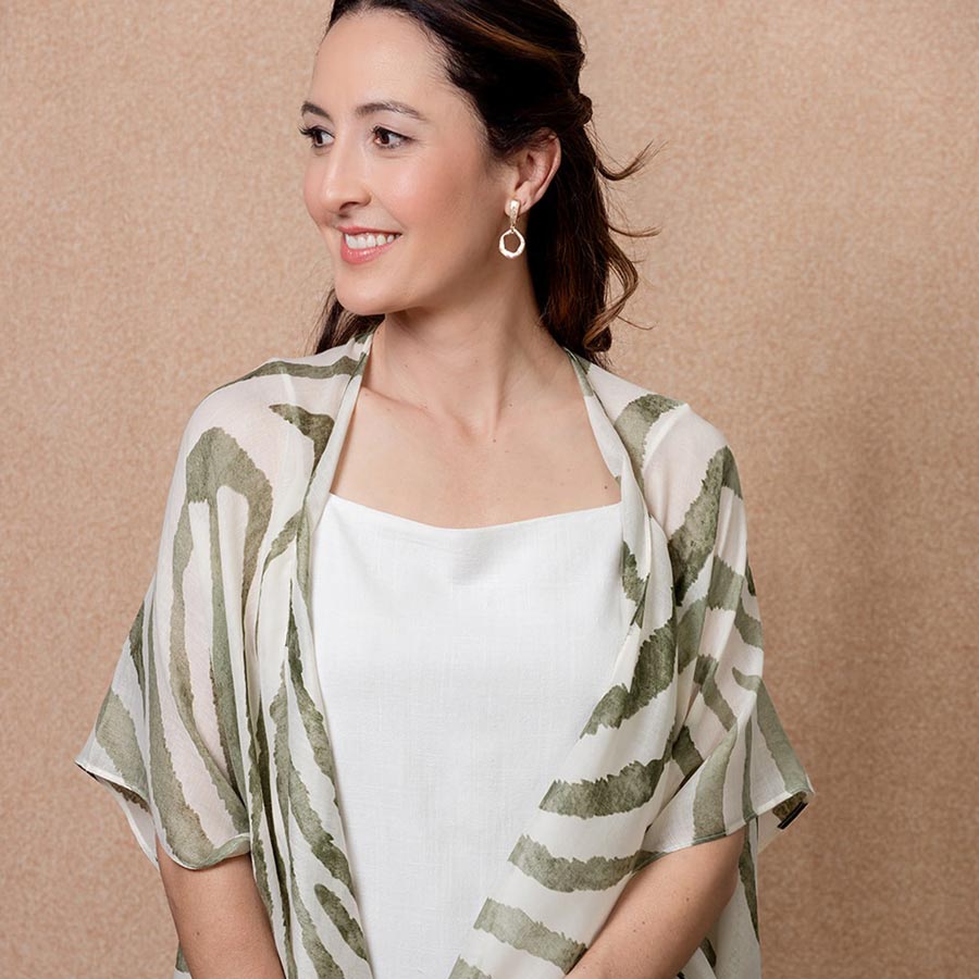 Enhance Accessories Feline Coverup / Scarf - Green | Koop.co.nz