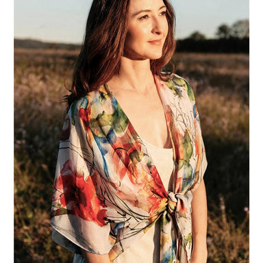 Enhance Accessories Kath Coverup / Scarf - Bright Floral | Koop.co.nz
