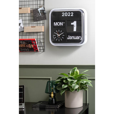 Karlsson Big Flip Clock – White | Koop.co.nz