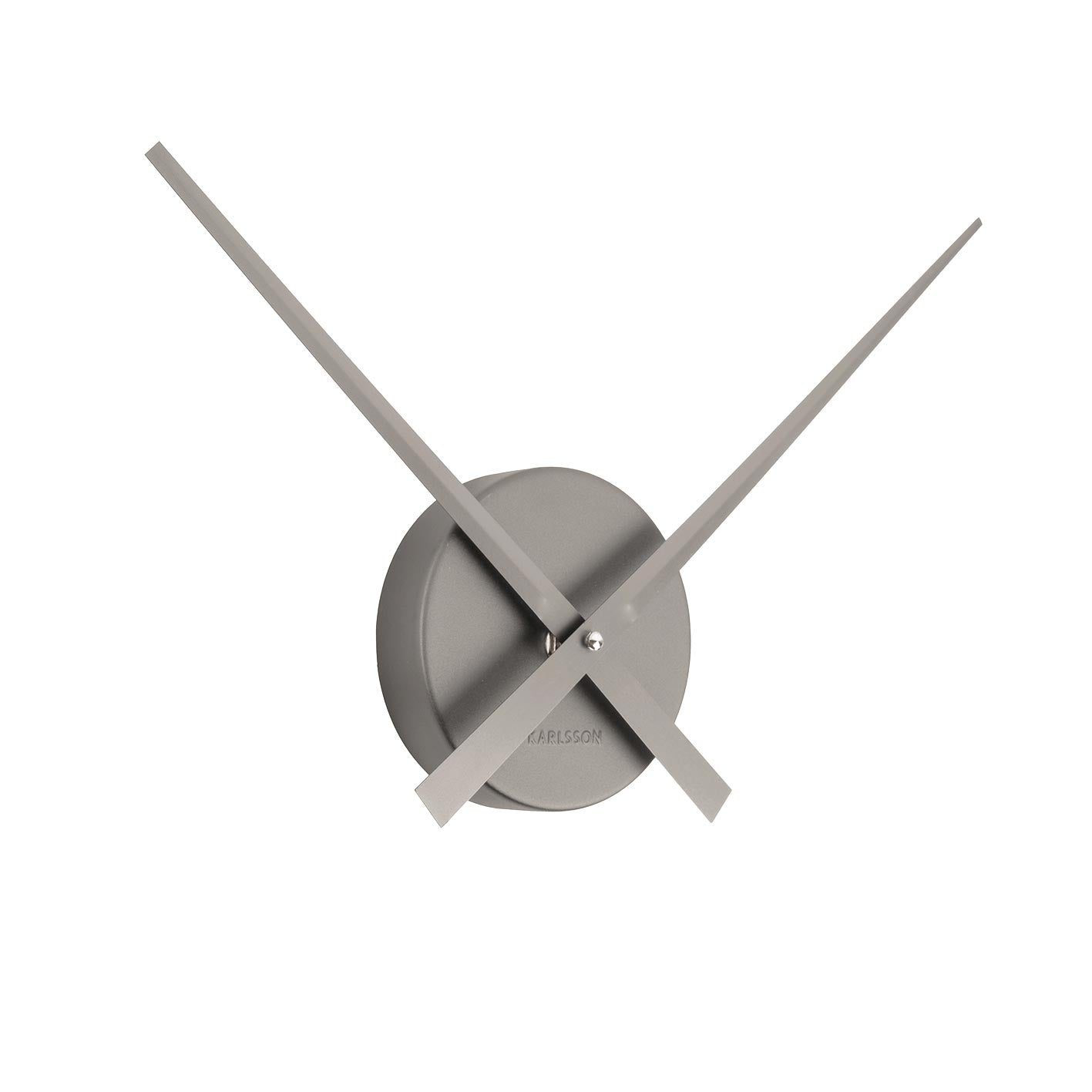 Karlsson Little Big Time Wall Clock - Mini Metallic Dark Grey (41cm) | Koop.co.nz