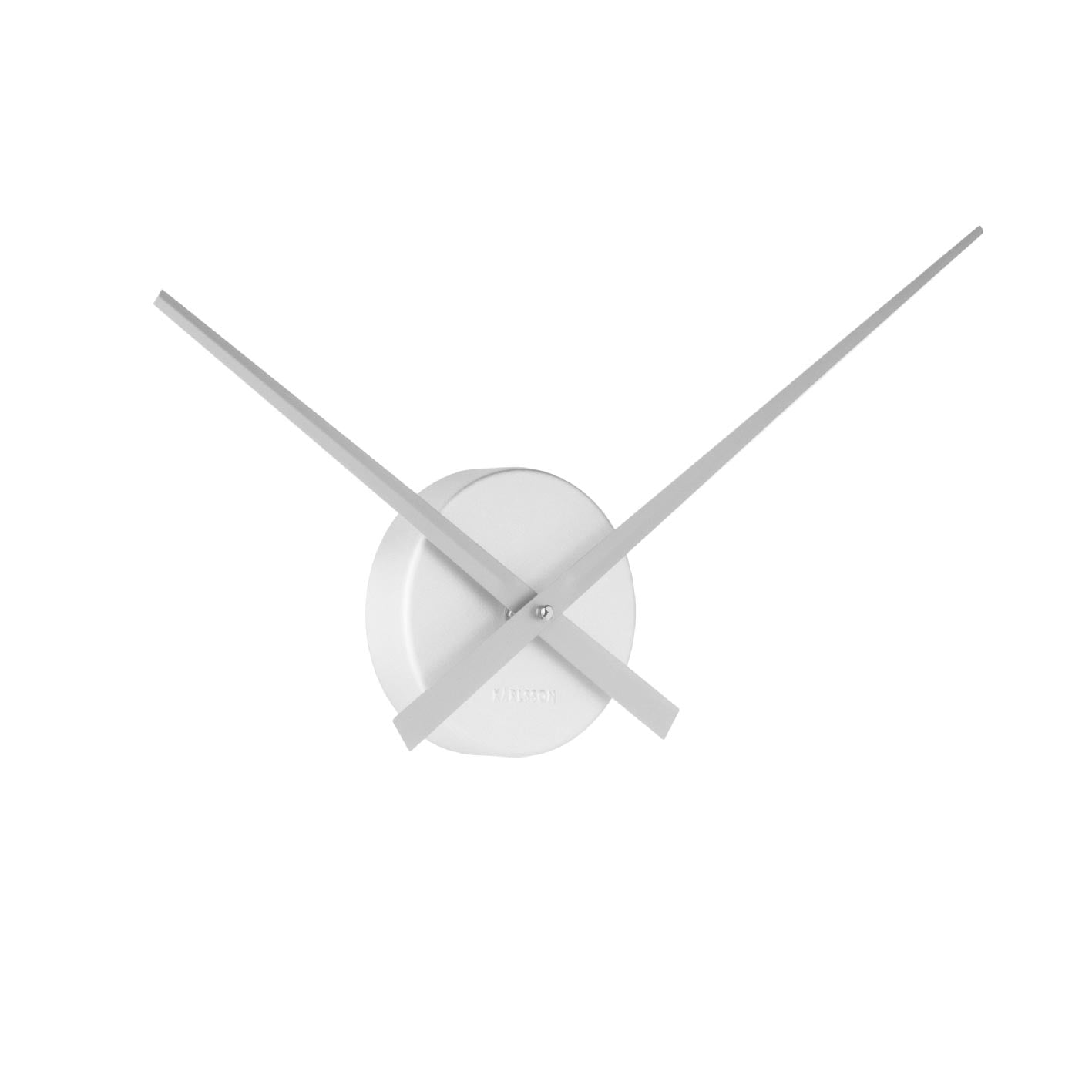 Karlsson Little Big Time Wall Clock - Mini Silver (41cm) | Koop.co.nz