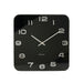 Karlsson Vintage Square Glass Wall Clock - Black (35cm) | Koop.co.nz