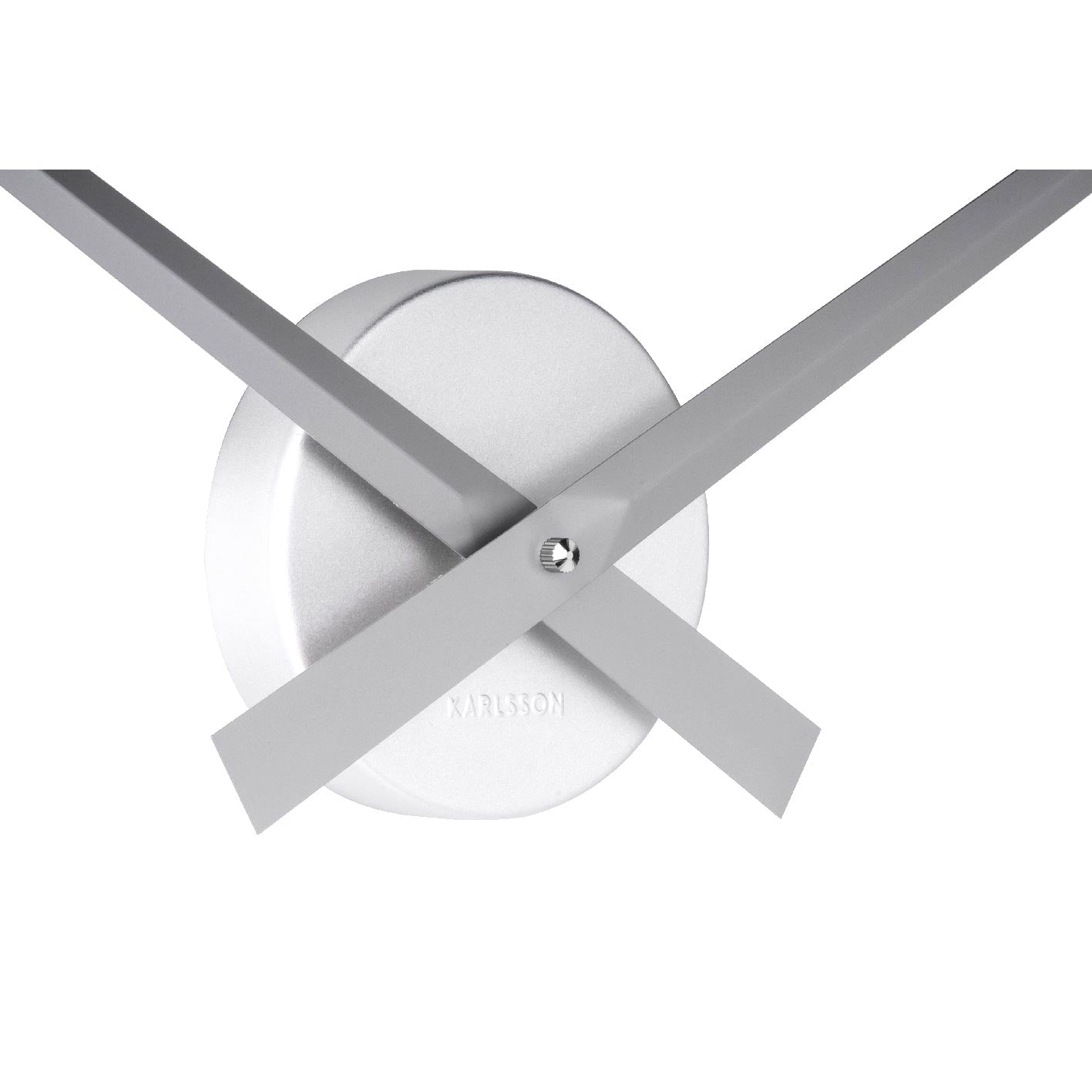 Karlsson Little Big Time Wall Clock - Large Silver (77.5cm) | Koop.co.nz