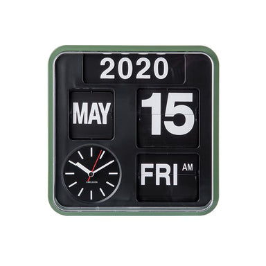 Karlsson Mini Flip Clock – Jungle Green | Koop.co.nz
