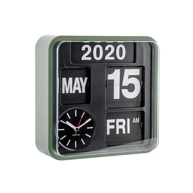 Karlsson Mini Flip Clock – Jungle Green | Koop.co.nz